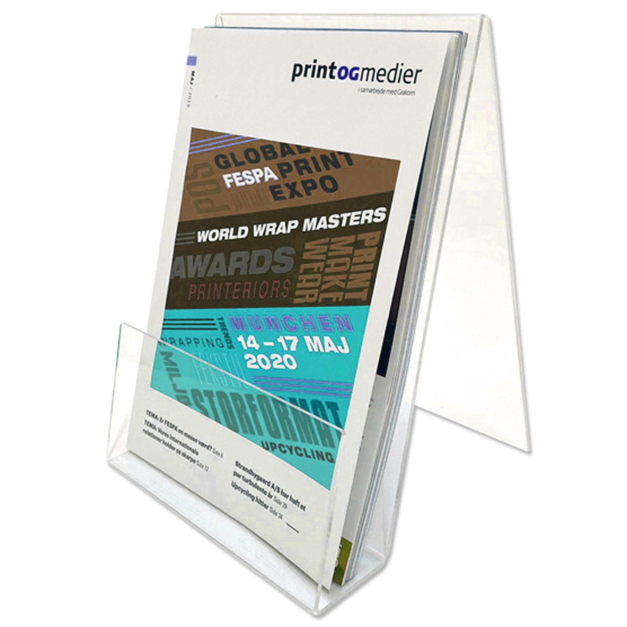 Buchstütze, Book Display, Acryl, Vertikale