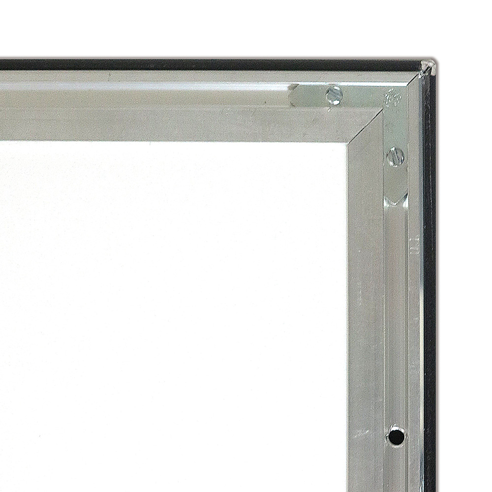 Klapprahmen, Crown, 33mm, Aluminium, flaches Profil, Schwarz