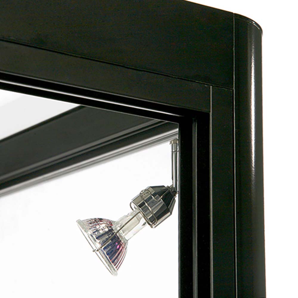 Vitrine, Showcase Desk Duo, LED-Licht, mit Schloss