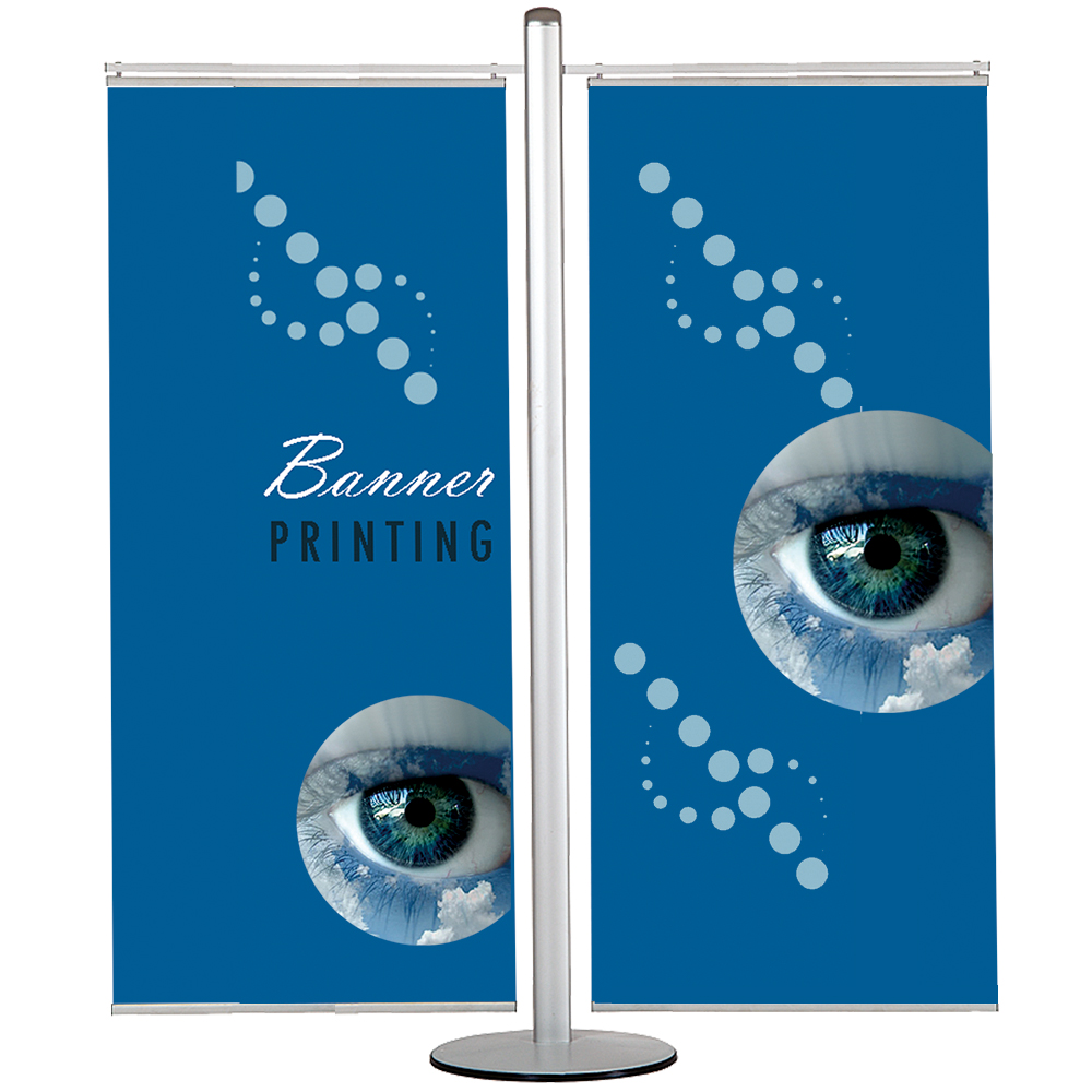 Bannerdisplay, Multistand, Doppeltseitig, 2 Banner