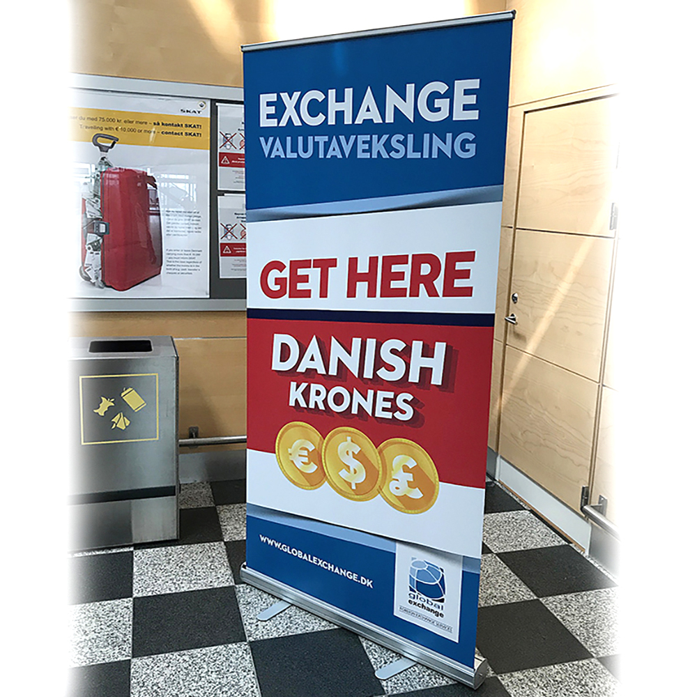 Roll-Up Basic, Basic, Einseitig, Aluminium, Silber