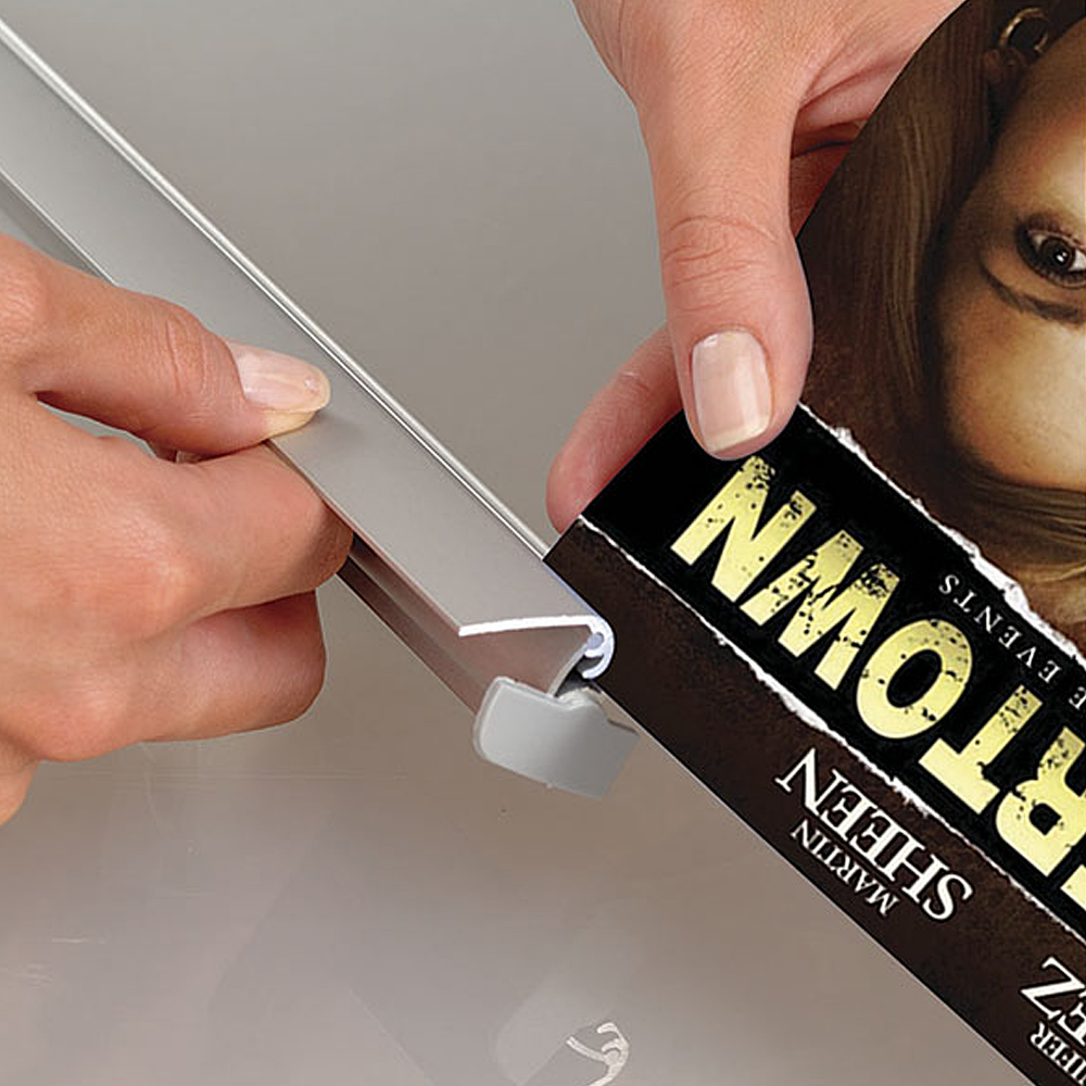 Posteraufhänger, Poster Clamp Set, 25 mm Aluminiumprofil