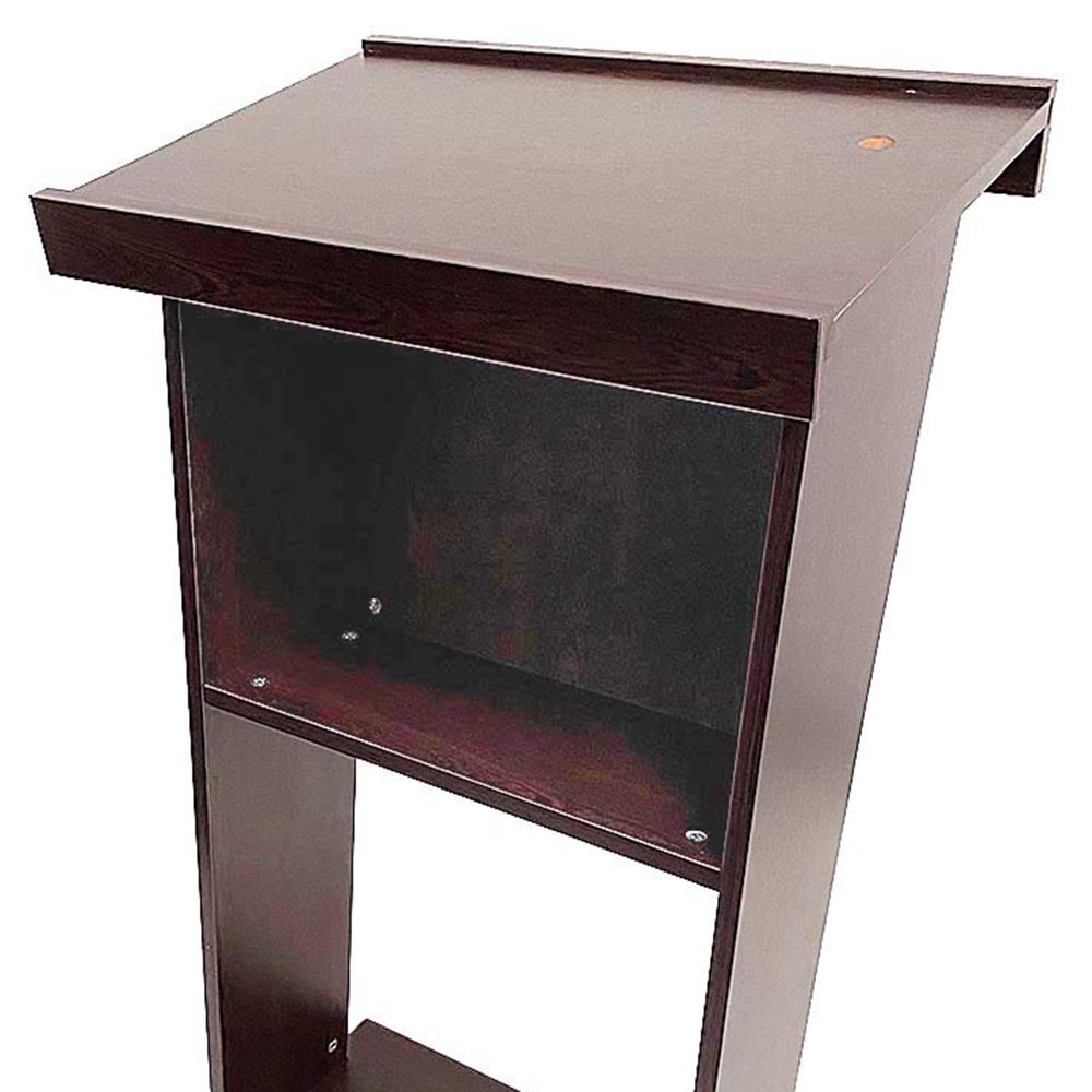 Rednerpult mit Rädern, Wood Podium, Schwarzes Holz