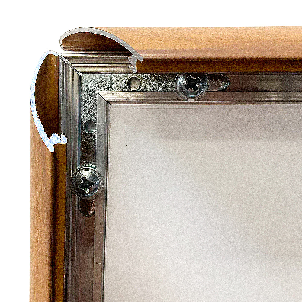 Klapprahmen, 25 mm Profil, Holzoptik, A3 - 29,7 x 42 cm