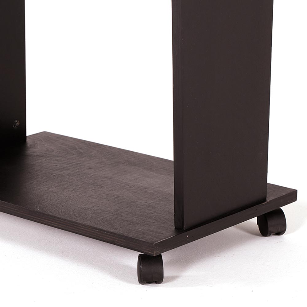 Rednerpult mit Rädern, Wood Podium, Schwarzes Holz