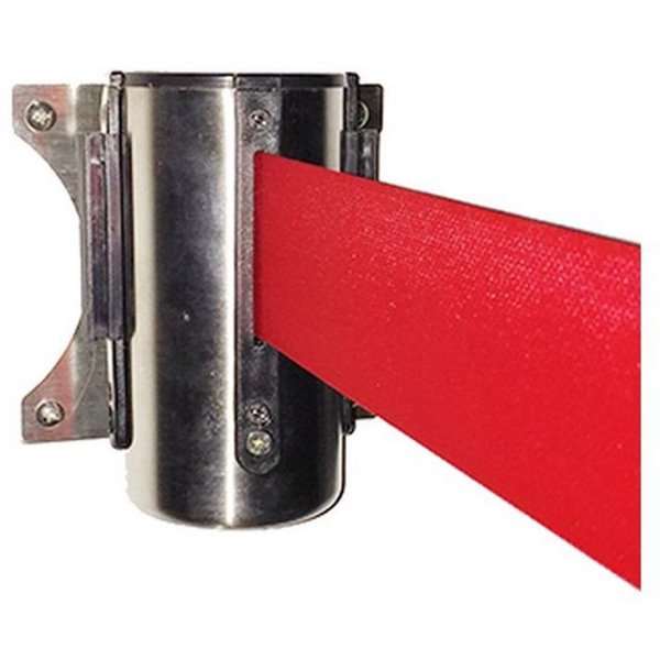 Wandhalterung mit Klebeband – Crowd Barrier System, Rot, Silber, 180 cm