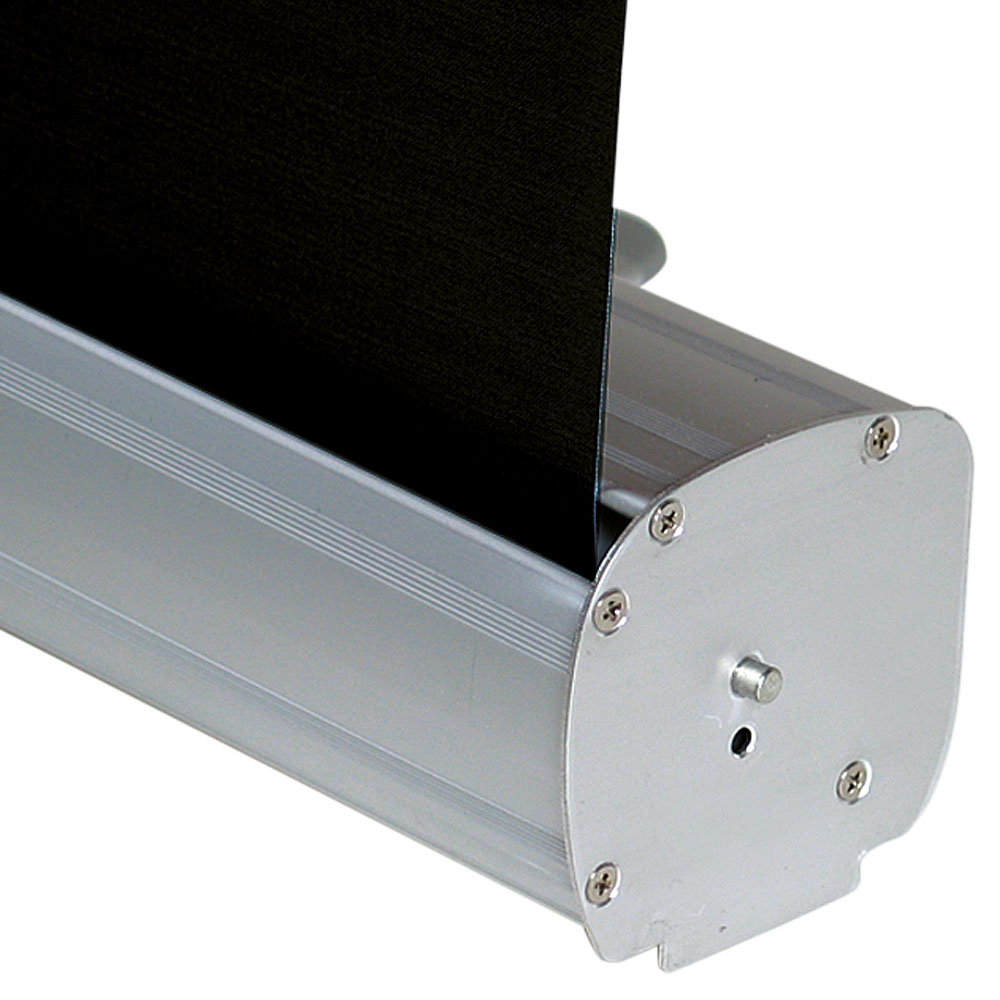 Roll-up Kassette, Budget, einseitig, Aluminium/Silber, 85 cm