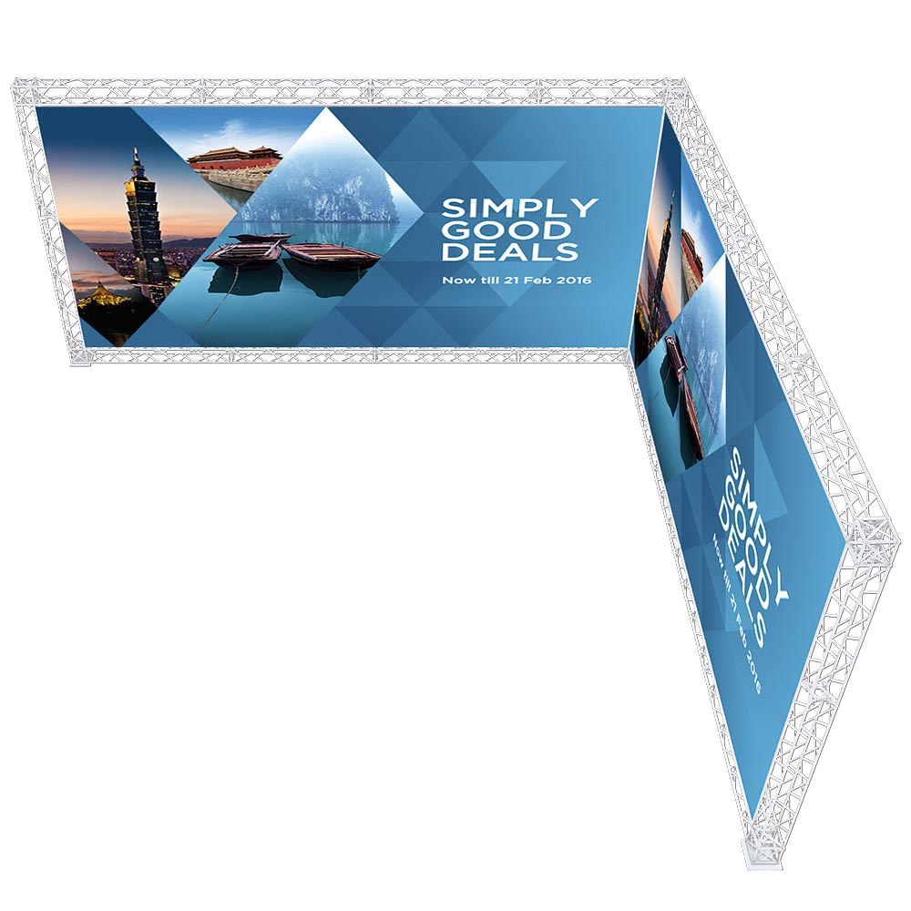 Crown Truss 15 L-Shape Wall 3 X 3 M