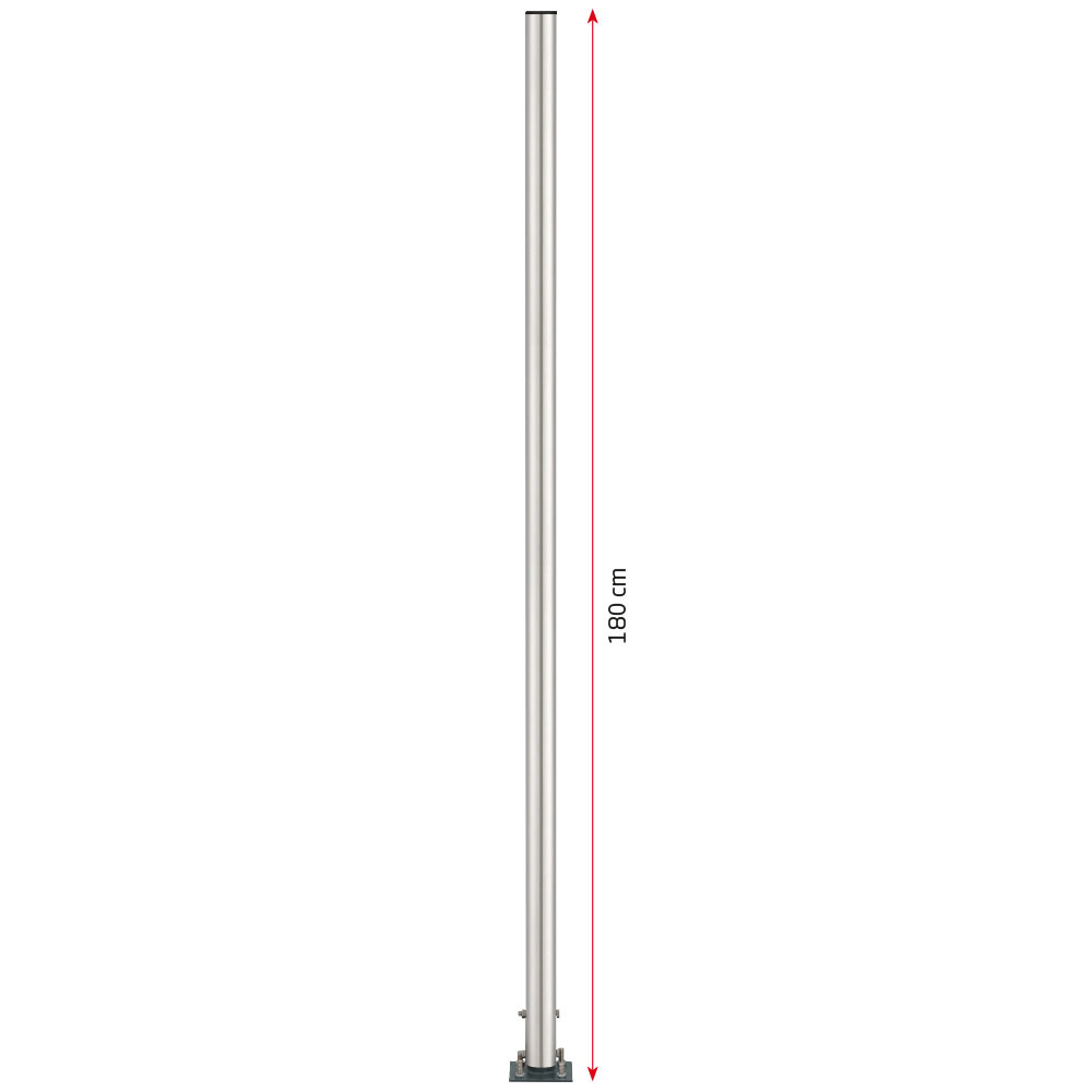 Stange für Aschenbecher, Ø 5 cm, Grau