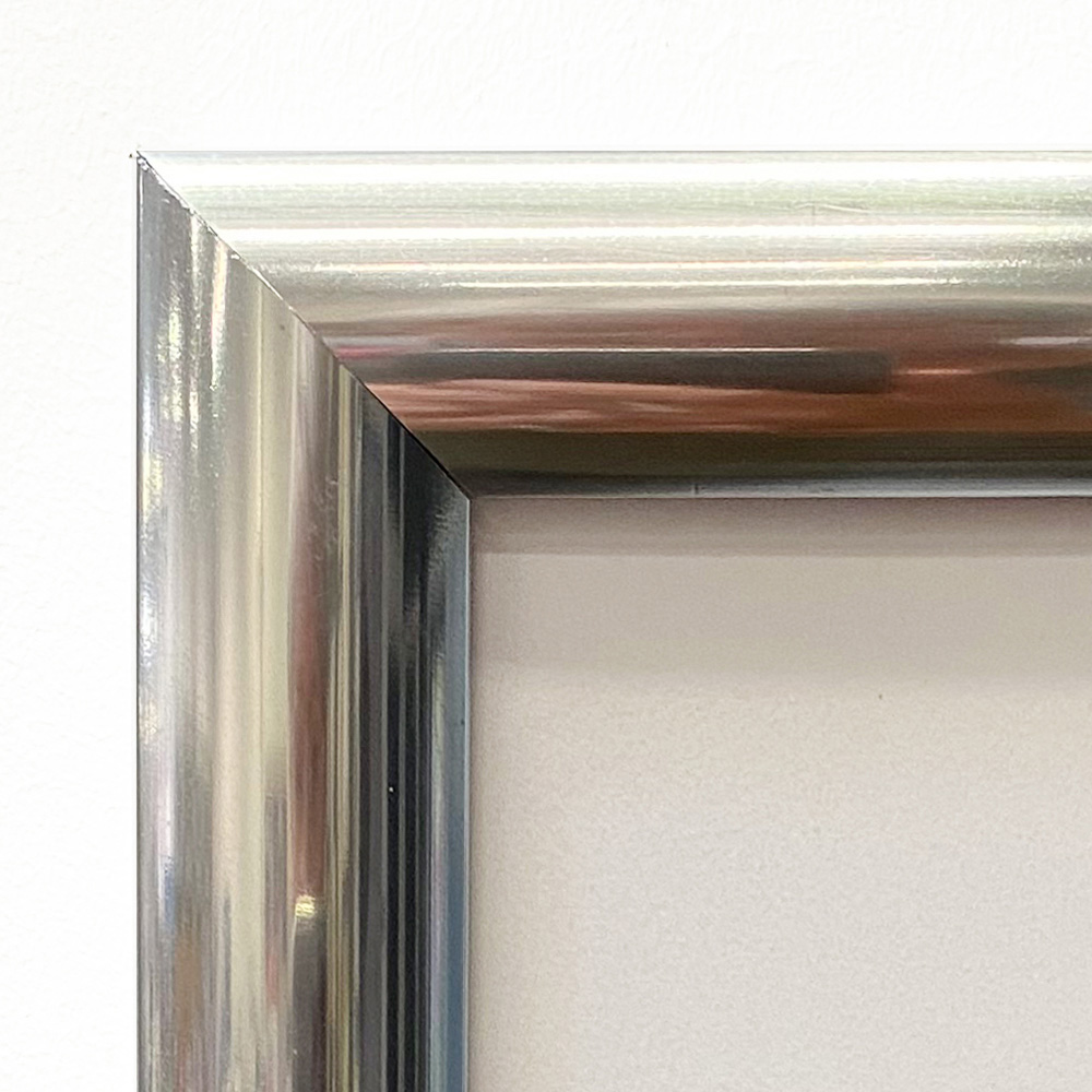 Klapprahmen, 25 mm Profil, Chrom, B2 - 50 x 70 cm