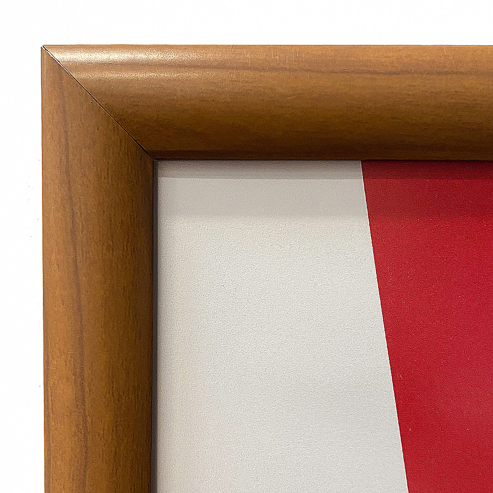 Klapprahmen, 25 mm Profil, Holzoptik, B2 - 50 x 70 cm