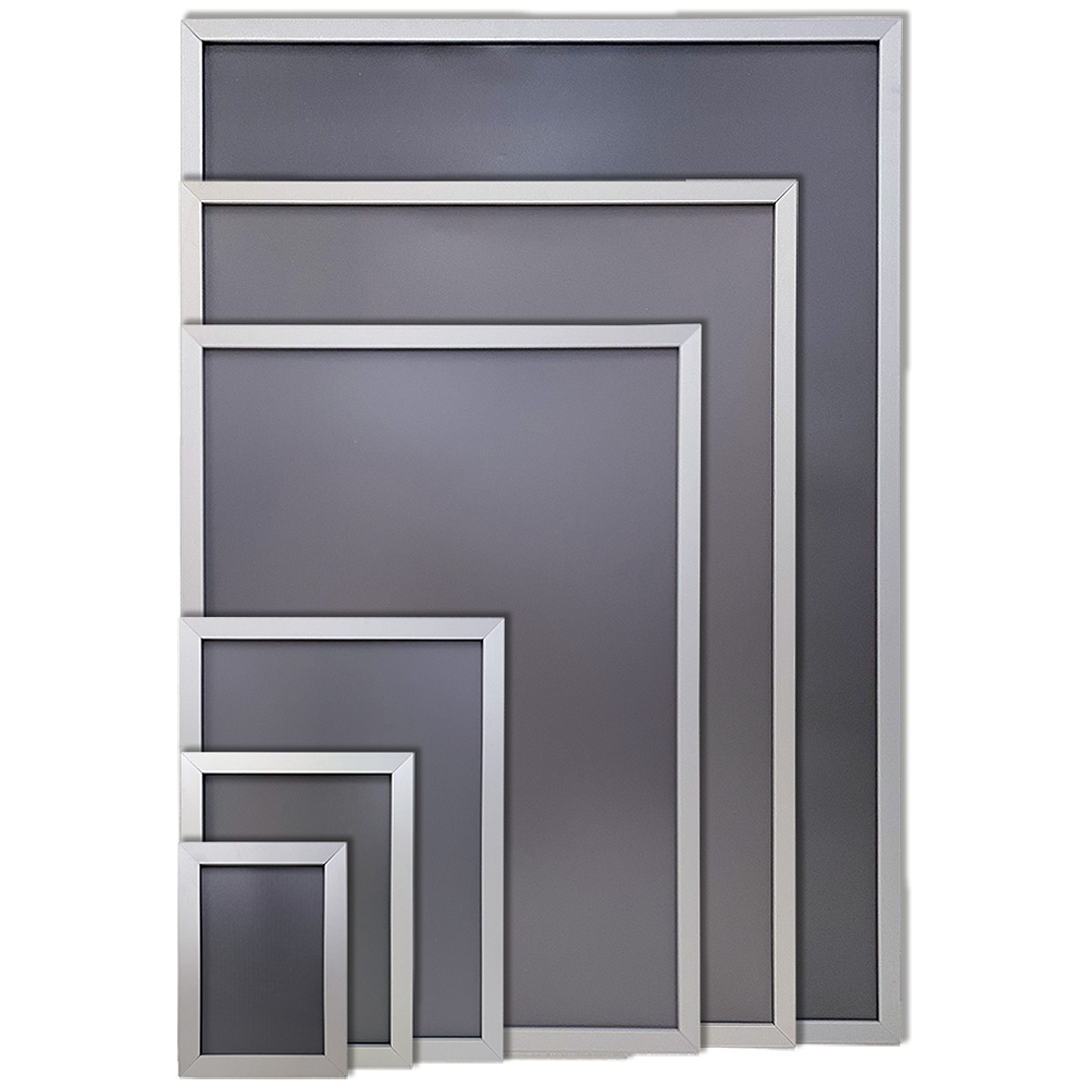 Klapprahmen, 20 mm Aluminium Flachprofil, Silber