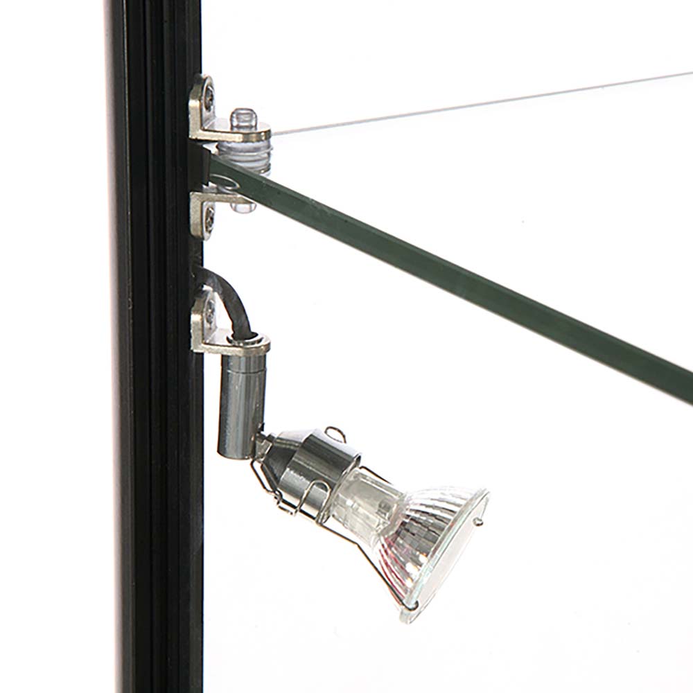 Vitrine, Showcase Tower Solo, Mit LED-Beleuchtung, Schloss und Unterschrank, Schwarz