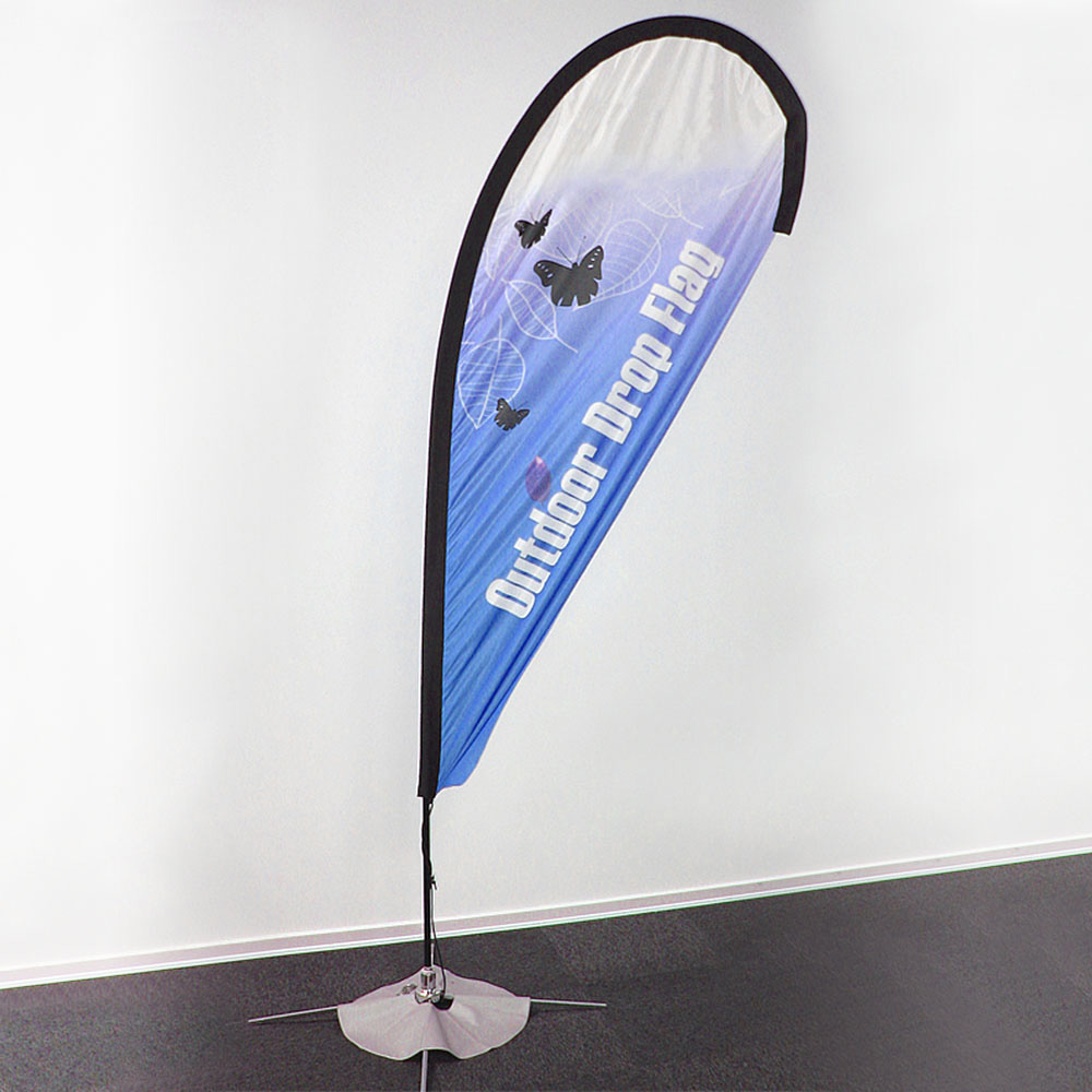 Beachflagge, Outdoor Drop Flag, groß, Nur Stangensystem