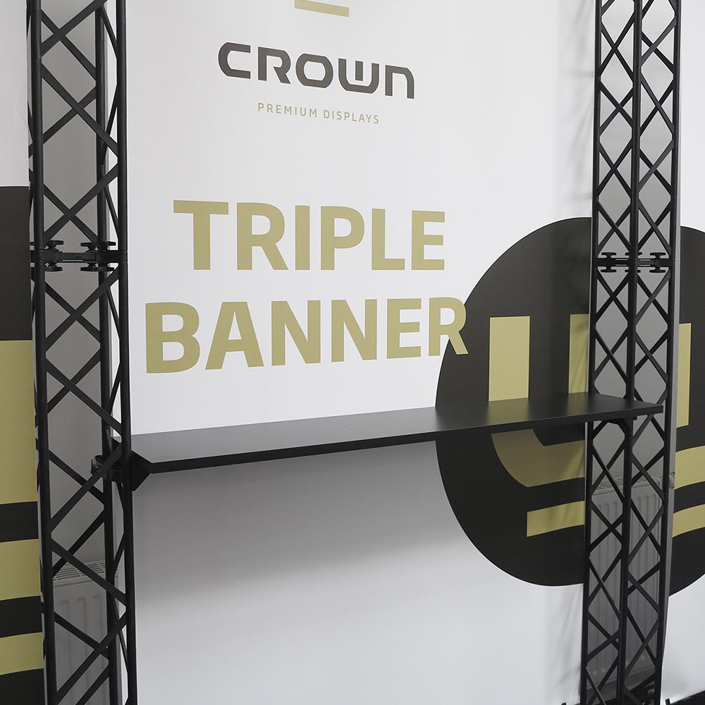 CROWN TRUSS 15 Shelf Holder, Schwarz