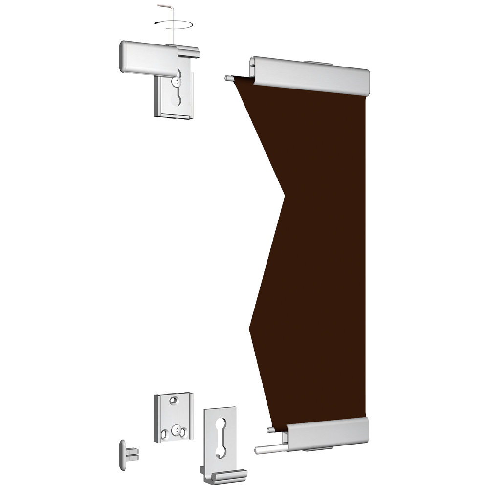 Bannerprofil, Draußen, Aluminium, Wandmontage