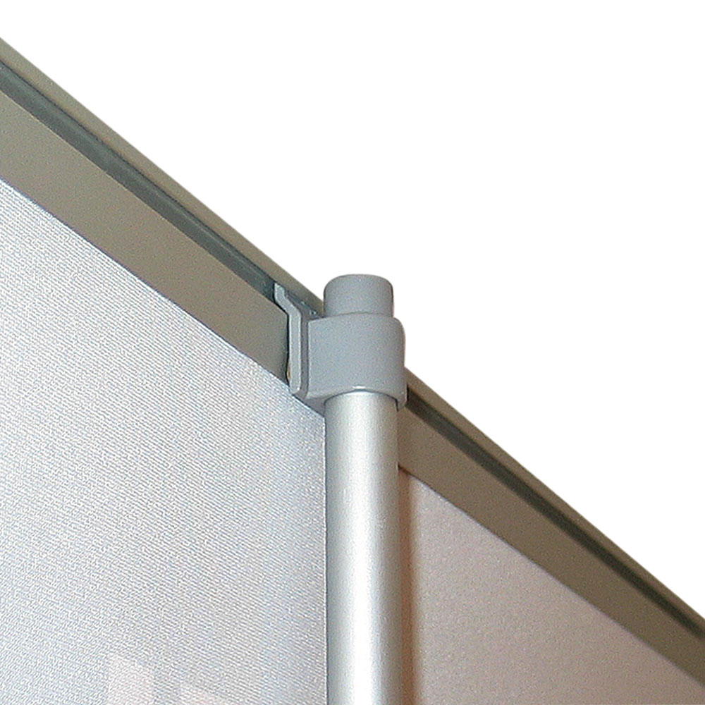Roll-Up Kassette, Eco, Einseitig, Aluminium/Silber, Inklusive Tasche