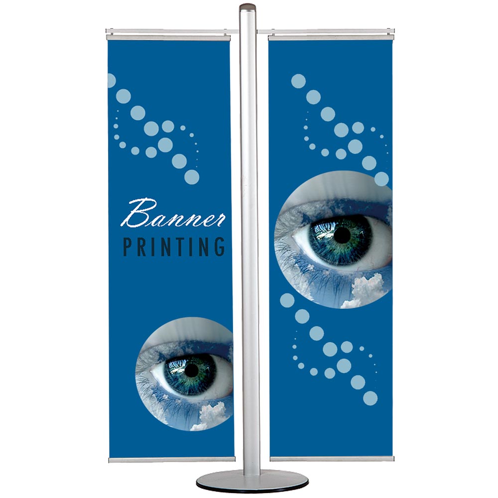 Bannerdisplay, Multistand, Doppeltseitig, 2 Banner