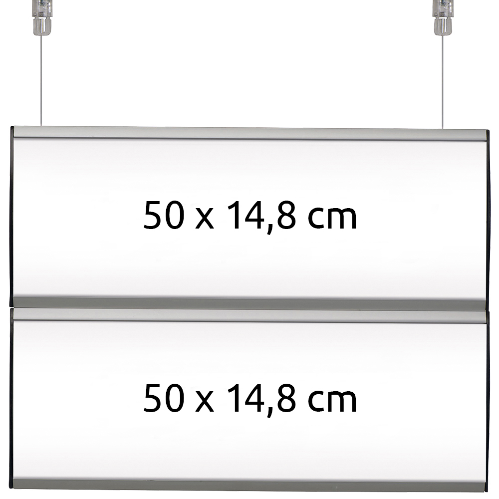 Doppelseitiges Hängeschild