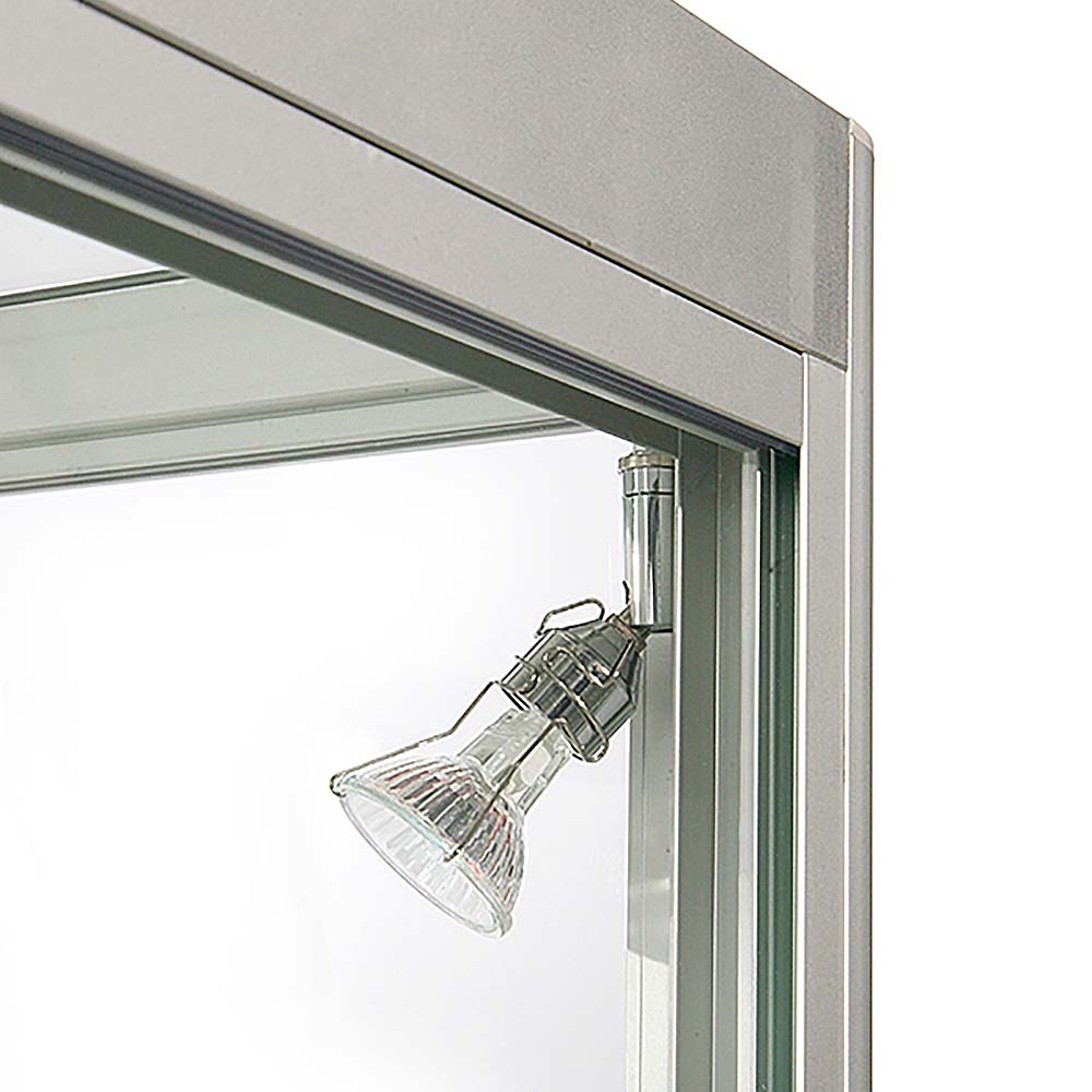 Vitrine, Showcase Counter Duo, LED-Licht, mit Schloss