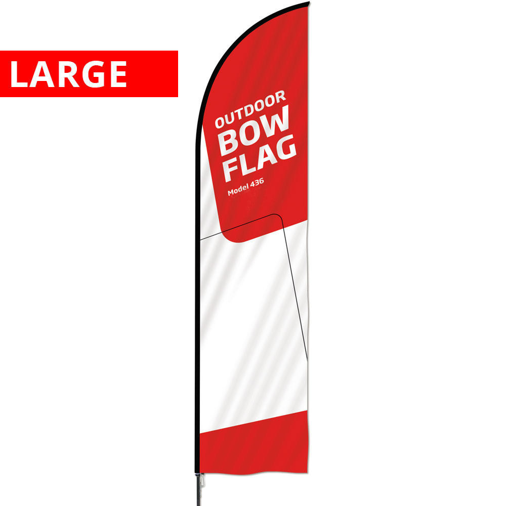 Beachflagge, Outdoor Bow Flag, groß, Nur Stangensystem
