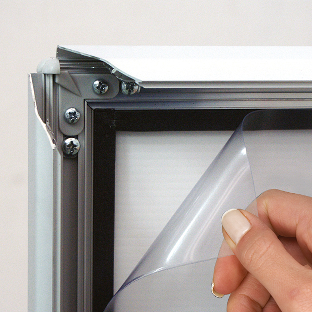 Klapprahmen, Watersafe, 35 mm Aluminiumprofil, Silber