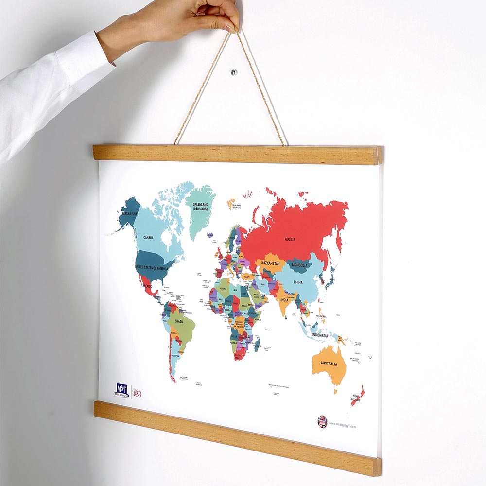 Posterleiste, Wood Poster Hanger, Helle Buche, Magnetisch