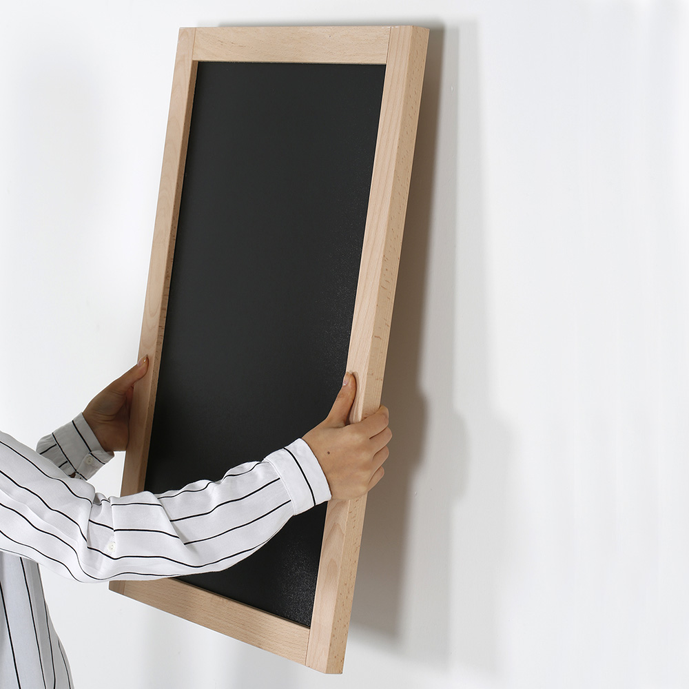 Kreidetafel für Die Wand, Schwarz, 38 mm Holzrahmen