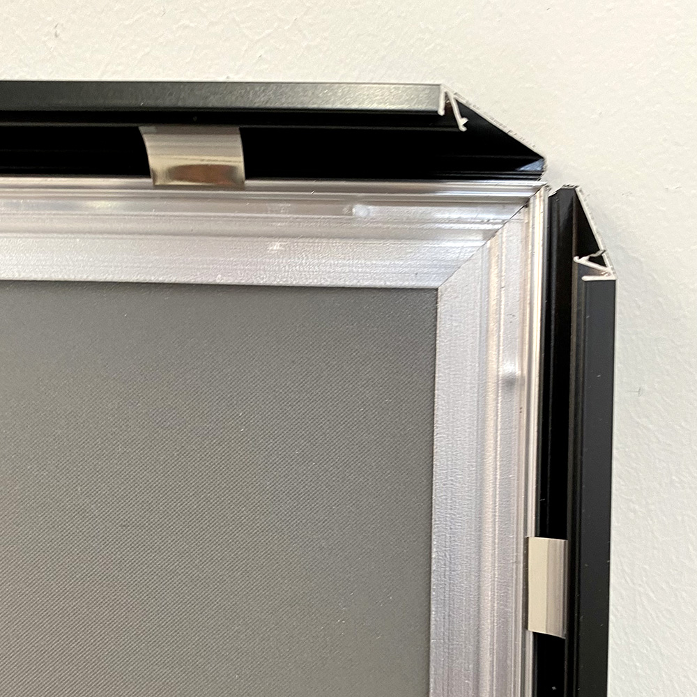 Klapprahmen, 20 mm Aluminium Flachprofil, Schwarz