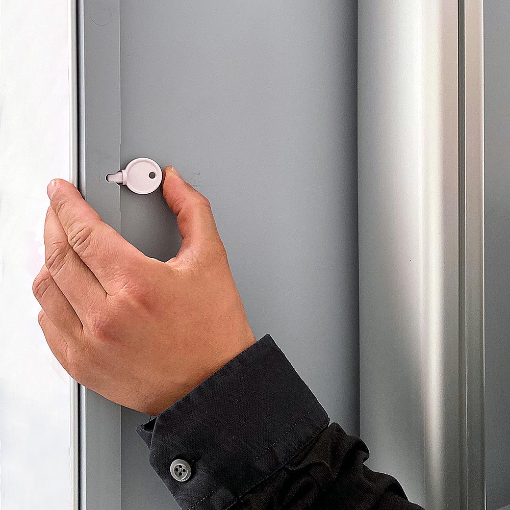 Desinfektionsspender, Ständer, Automatisch, mit Klapprahmen