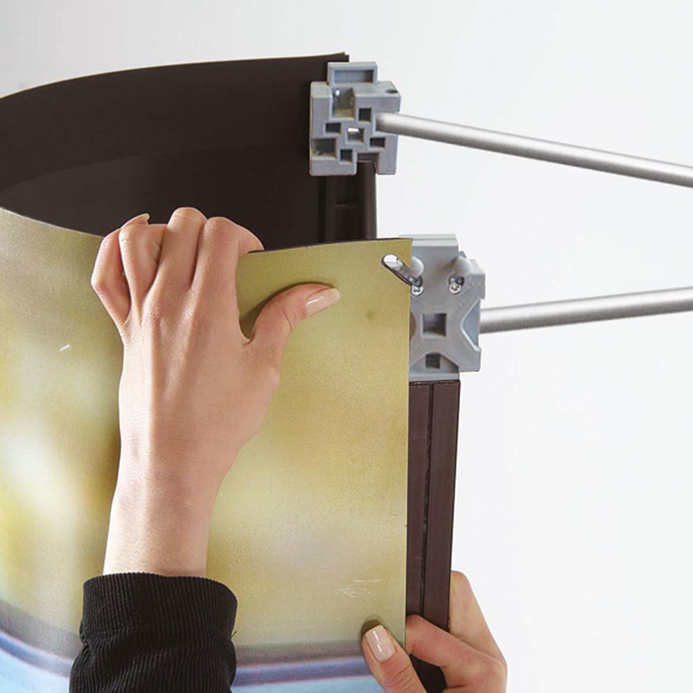 Messe Wand, Pop-Up Wand, Gebogen