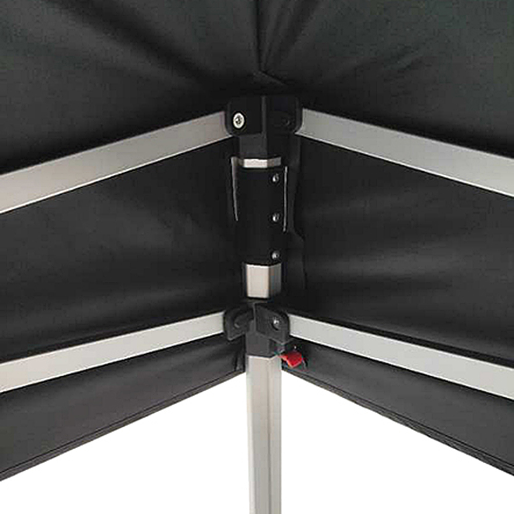 Event Tent Lux, Wasserdichtes Polyester, Silber/Schwarz