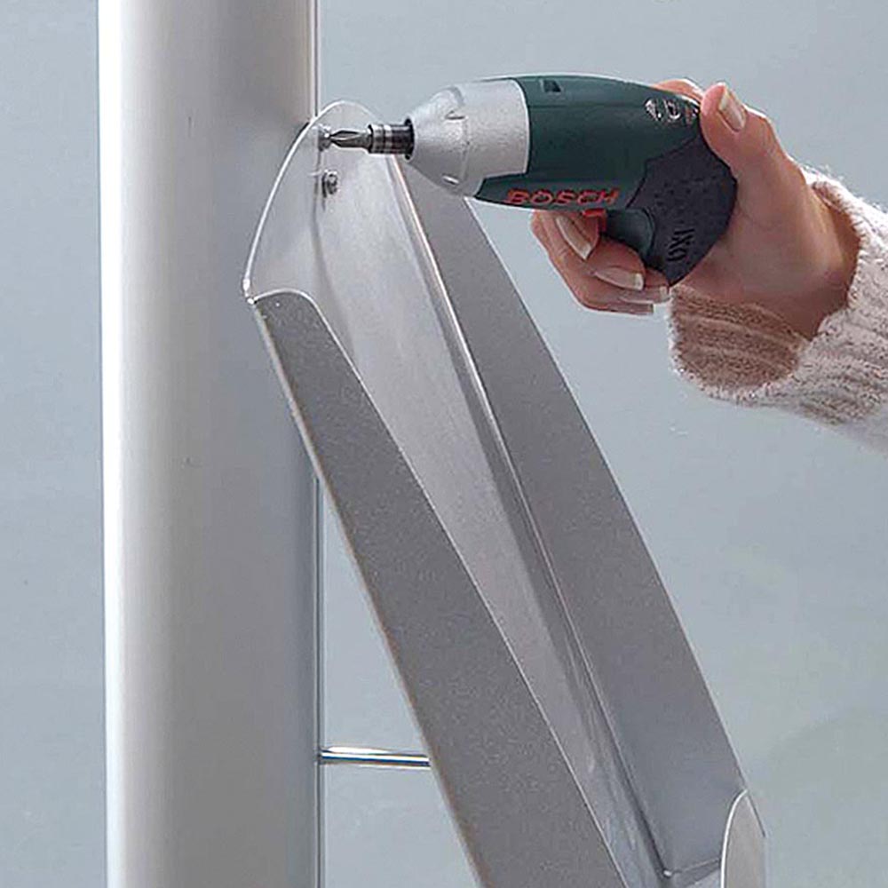 Stahlregal für MULTISTAND, Silber, A4 - 21 x 29,7 cm