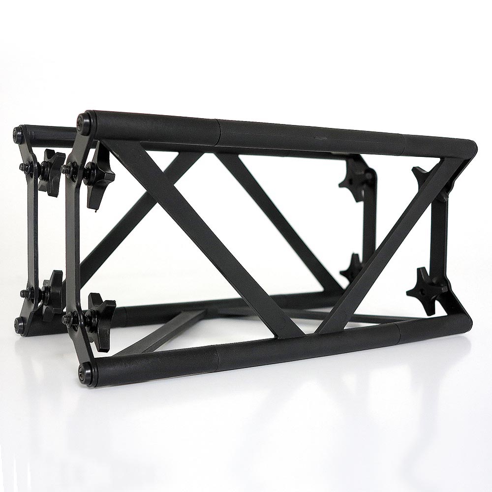 CROWN TRUSS 15 L-shape wall 3 x 3 m, Schwarz