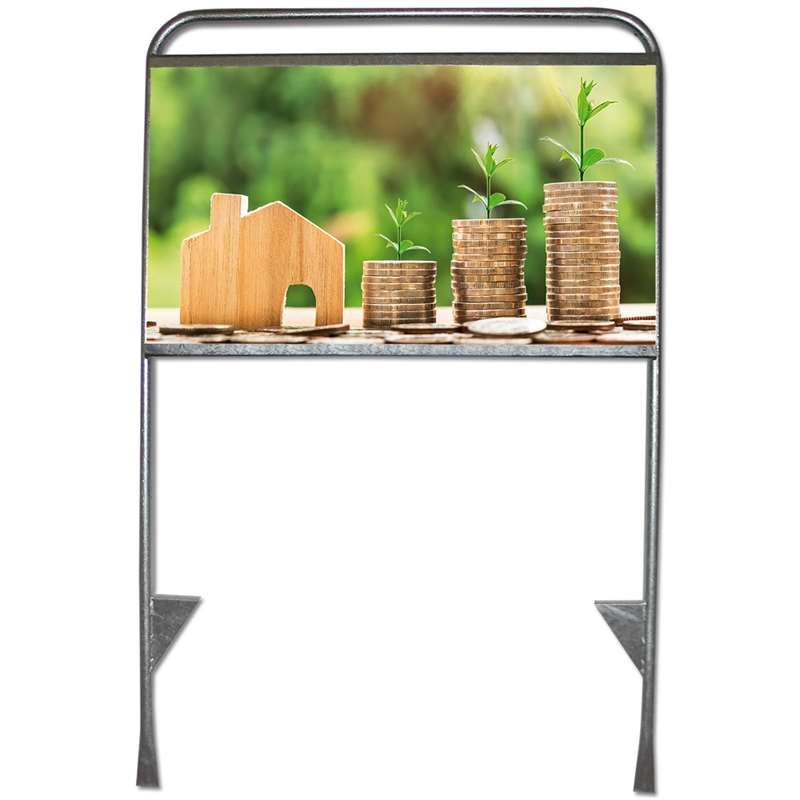 Maklerschild / Gartenschild, Estate Sign Standard, Ohne Druck und ohne Platte