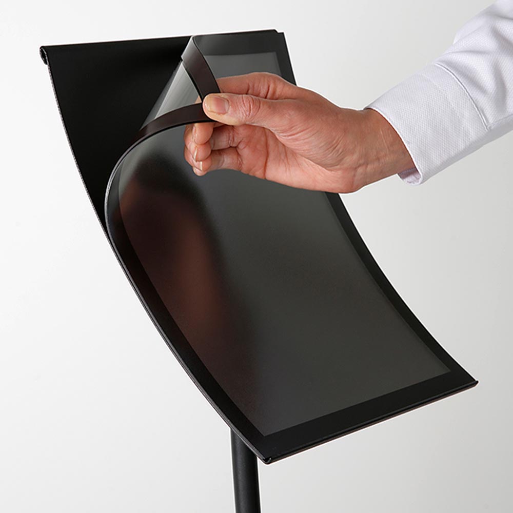 Infoständer, Curved Black