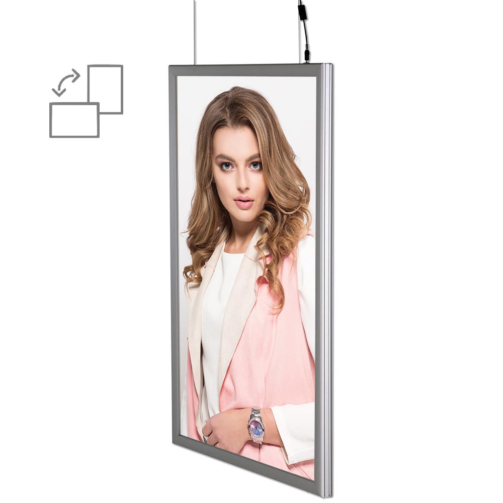 Led-Rahmen, Doppeltseitig, Vertikale