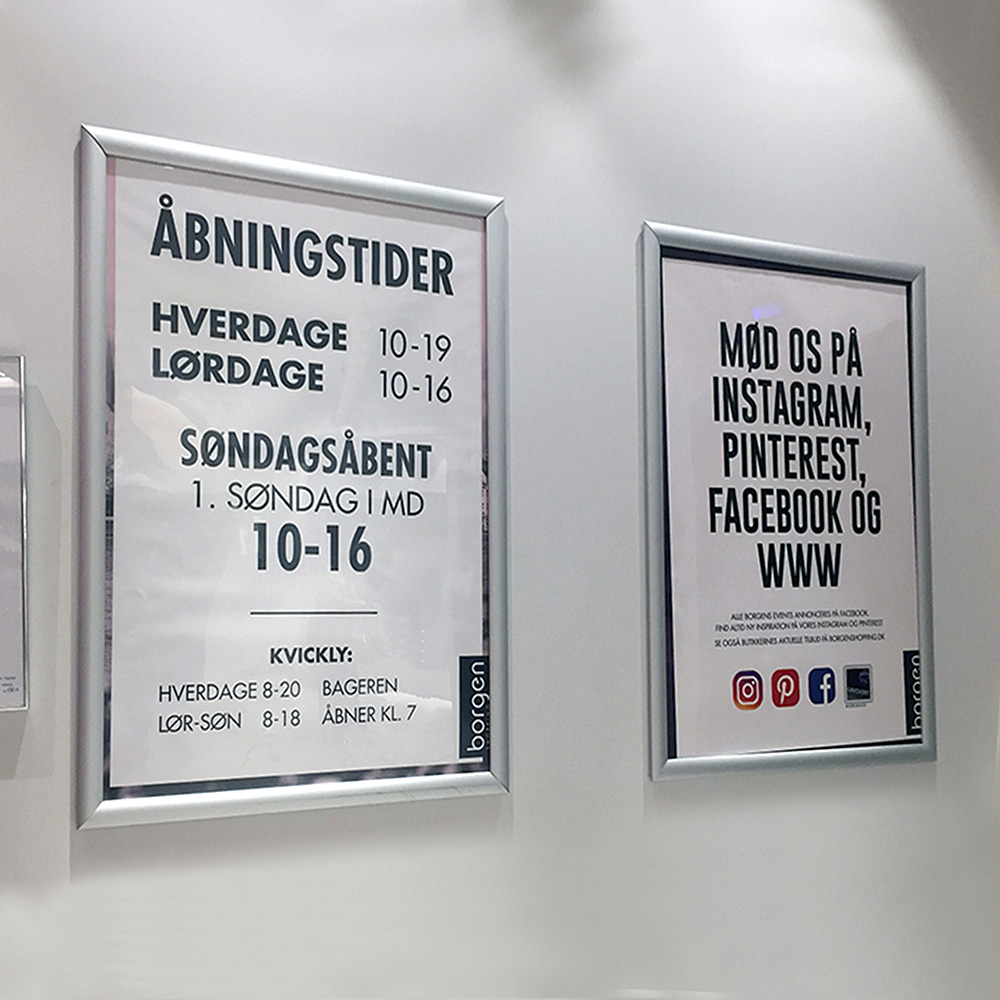Klapprahmen, 15 mm Aluminiumprofil, Silber