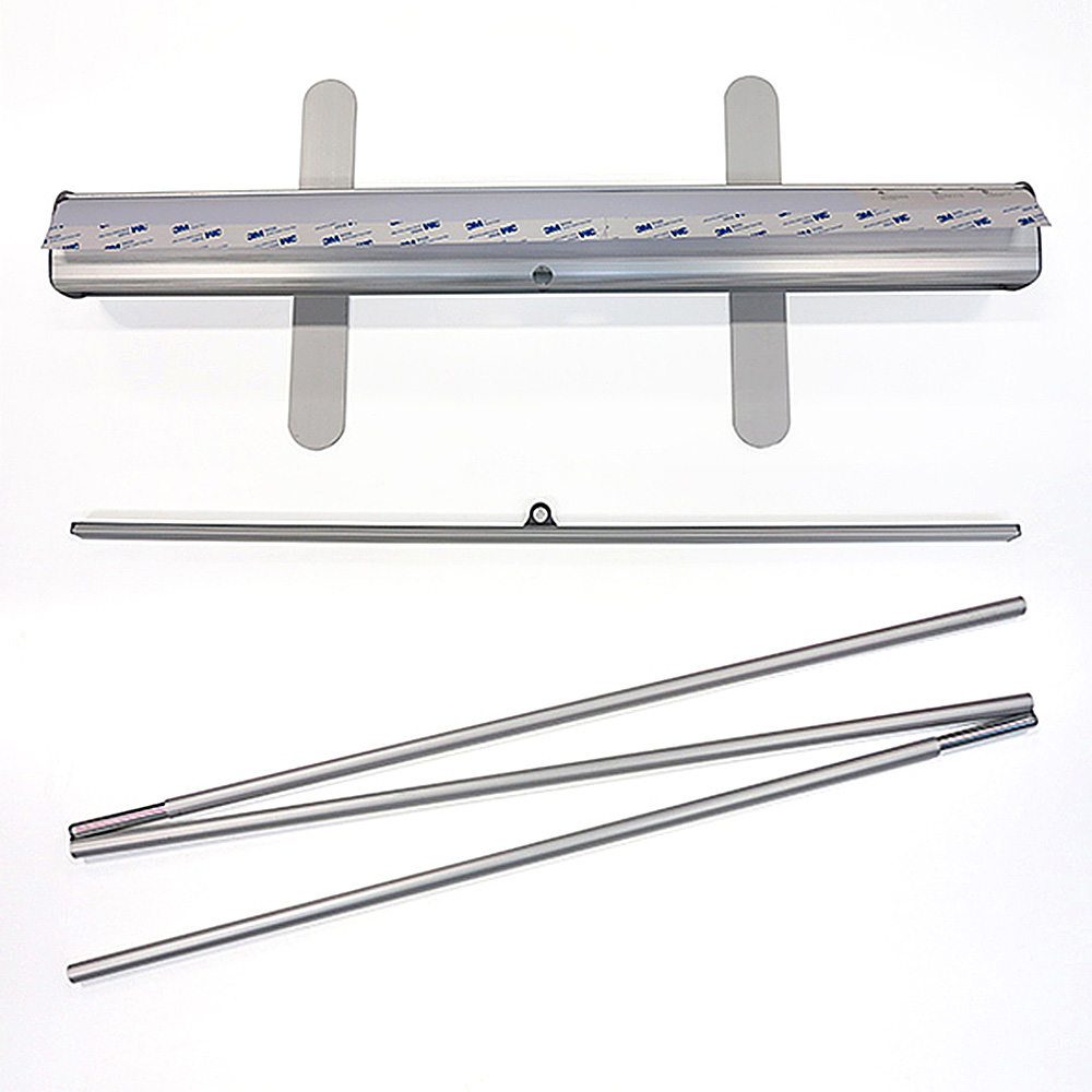 Roll-up Basic, Classic, einseitig, Silber, 85 cm