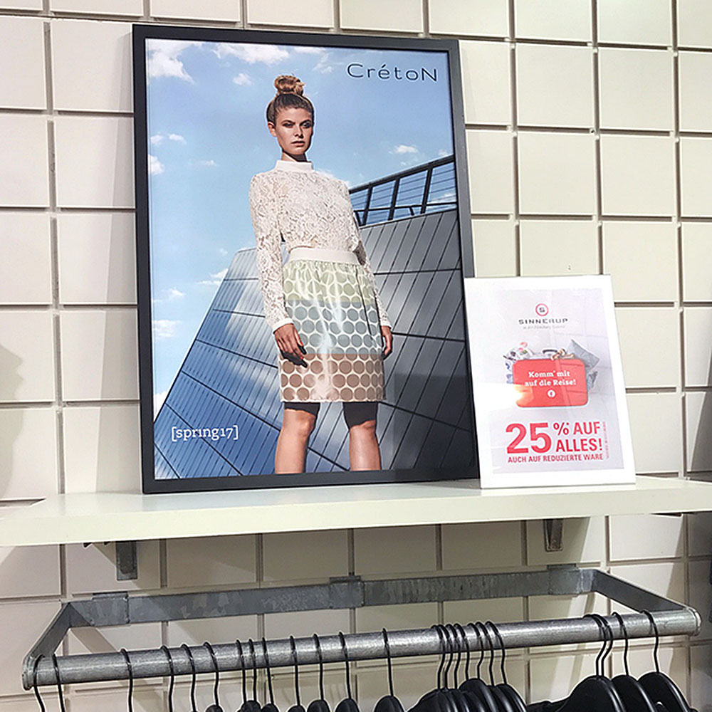 Tischaufsteller L-Förmig Vertikal