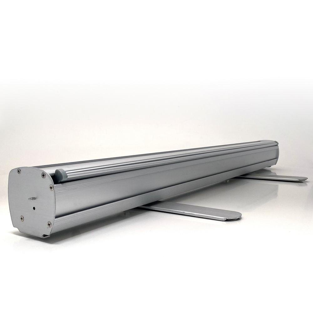 Roll-Up Basic, Basic, Einseitig, Aluminium, Silber