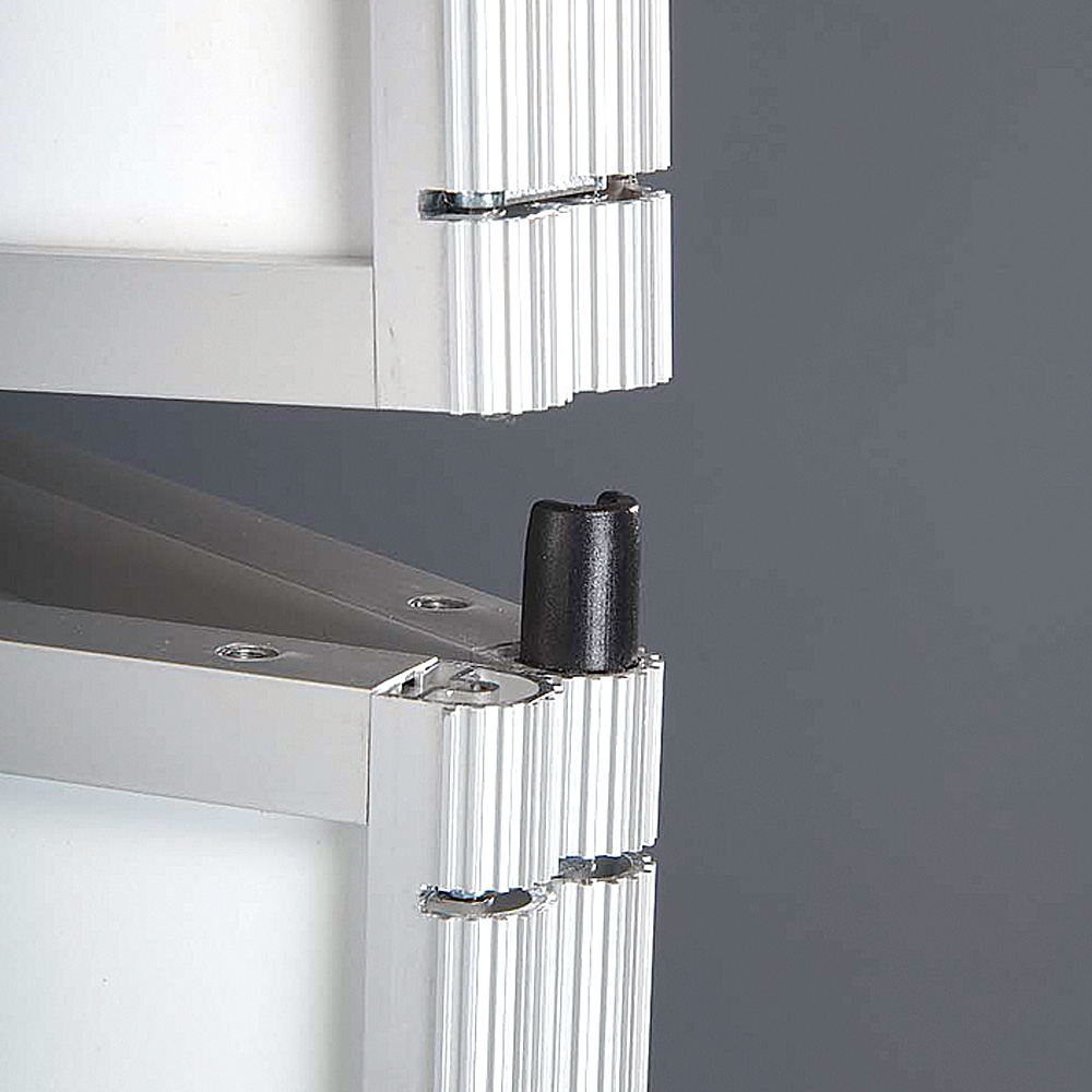 Messe Wand, Expo Wall, 3 Abschnitte, 219 x 239 cm, Ohne Druck