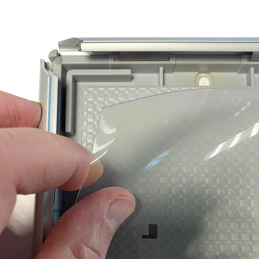Klapprahmen, Opti, 14 mm Aluminiumprofil, Silber, A5 - 14,8 x 21 cm