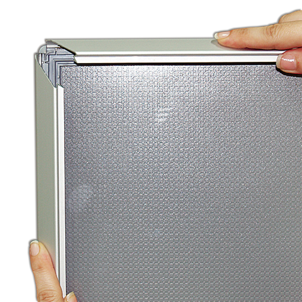 Klapprahmen, Opti, 25 mm Aluminiumprofil, Silber