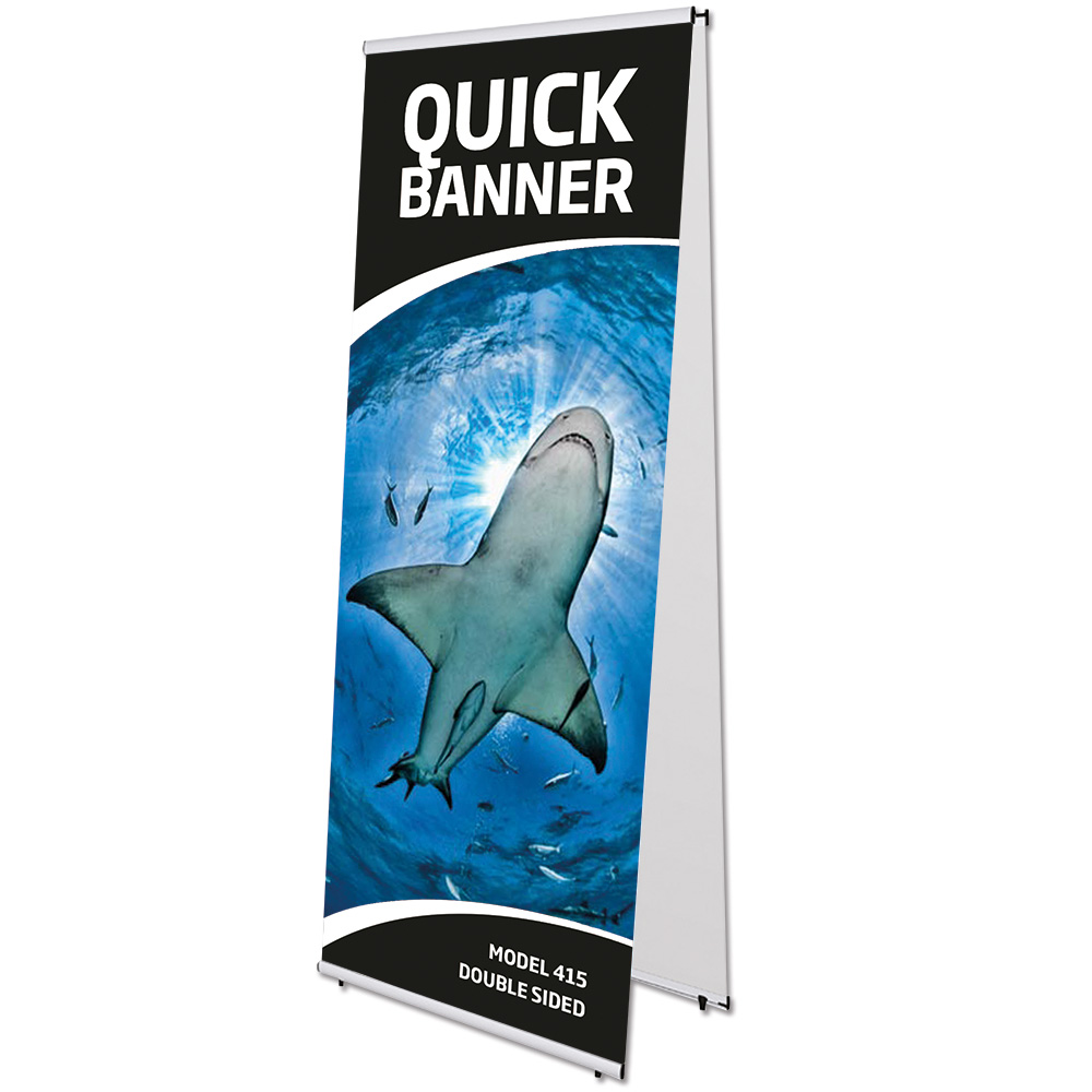 Bannerdisplay Quick Banner Doppelseitig, Ohne Druck