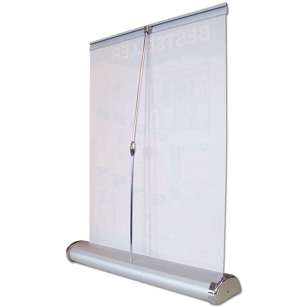 Roll-Up Basic, Mini, Silber, Einseitig, Kassette