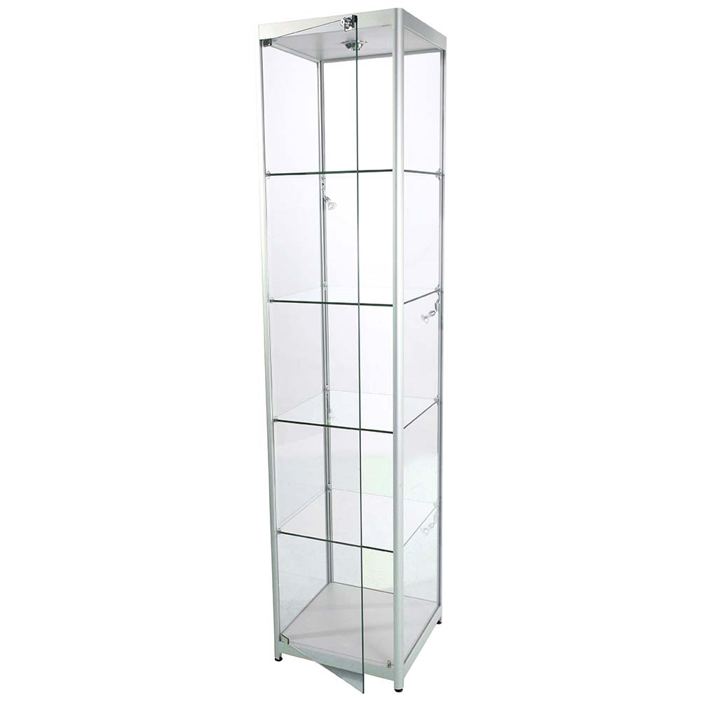Vitrine, Showcase Tower Solo, LED-Licht, mit Schloss