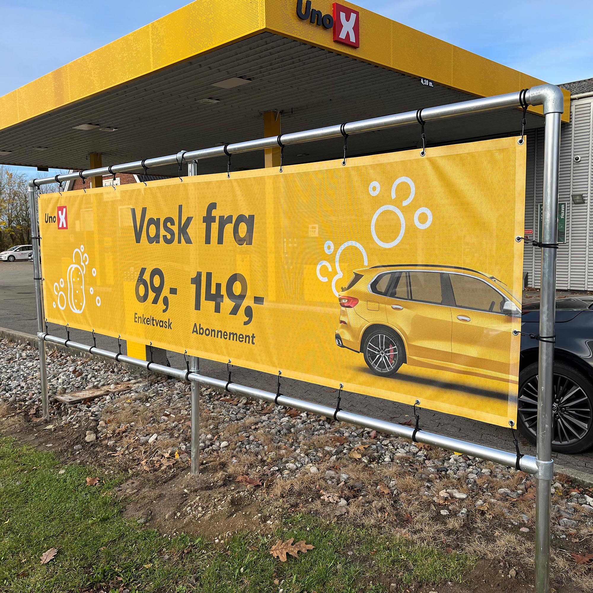 Bannerdisplay, Draußen, Banner Tube Freestanding, Aluminiumrohr 0.3 mm Ø 48 mm