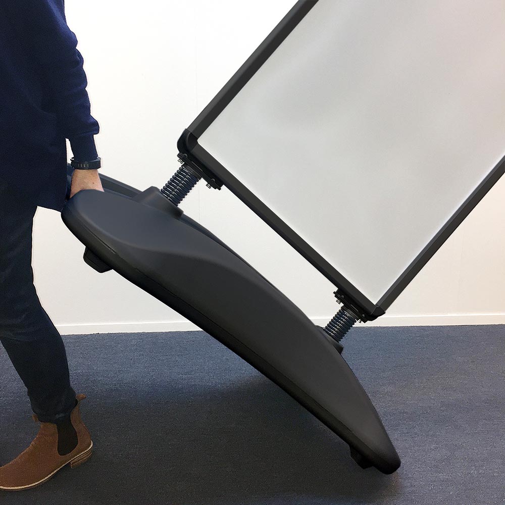 Kundenstopper, Wind-Sign Waterbase Basic, 32 mm, Schwarz