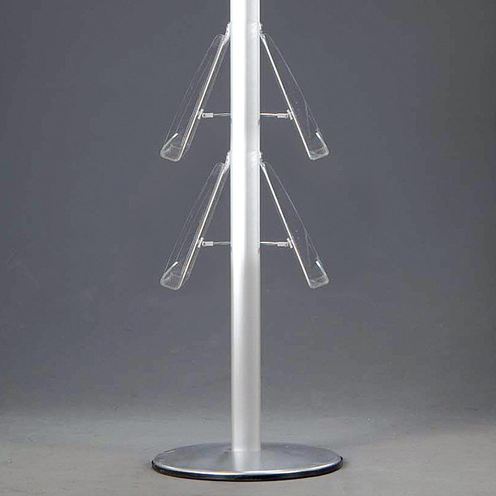 Infoständer mit Prospekthalter Multistand, Doppeltseitig, 8 X 25 mm Rahmen